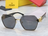 Fendi Fashion Square Frameless Sunglasses Versatile Glasses Size: 62-16-140
