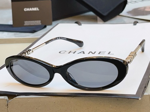 Chanel Fashion Letter Logo Sunglasses Versatile Glasses Size: 54-17-140