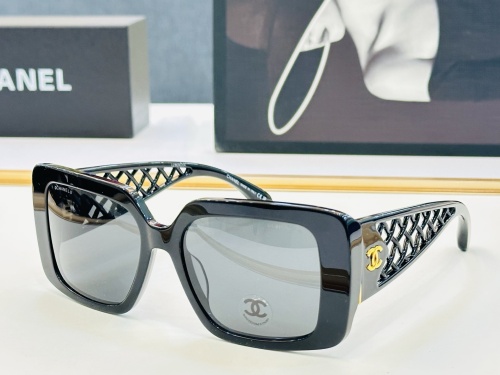 Chanel Fashion Square Frame Sunglasses Versatile Glasses Size: 55-17-135