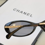 Chanel Fashion Letter Logo Sunglasses Versatile Glasses Size: 54-17-140