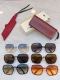 Gucci Fashion Square Frame Sunglasses Versatile Glasses Size: 62-18-140