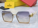 Fendi Fashion Square Frameless Sunglasses Versatile Glasses Size: 62-16-140