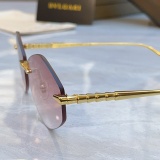 Bvlgari Fashion Personality Frameless Sunglasses Versatile Glasses Size: 61-16-145