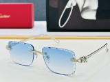Cartier Fashion Personalized Frameless Sunglasses Versatile Glasses Size: 57-17-145