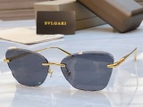 Bvlgari Fashion Frameless Cat Eye Sunglasses Versatile Glasses Size: 61-16-145