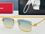 Cartier Fashion Personalized Frameless Sunglasses Versatile Glasses Size: 57-17-145