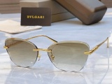 Bvlgari Fashion Frameless Cat Eye Sunglasses Versatile Glasses Size: 61-16-145