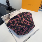 Louis Vuitton Fashion Full Logo Fisherman's Hat Couple Versatile Sunshade Hat