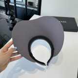 Prada New Classic Logo Empty Top Sunshade Hat Sunshade Headband
