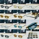 Prada Fashion Retro Sunglasses Versatile Glasses Size: 55-19-140