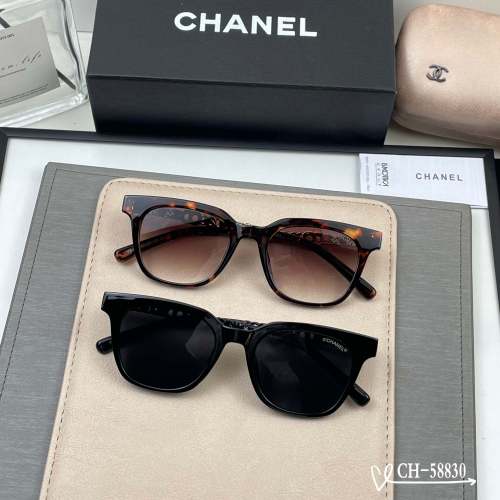 Chanel Fashion Retro Sunglasses Versatile Glasses Size: 63-17-140