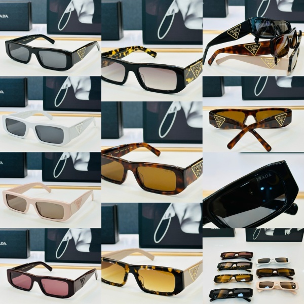 Prada Fashion Retro Sunglasses Versatile Glasses Size: 56-19-145