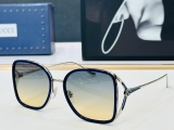 Gucci Fashion Retro Large Frame Sunglasses Versatile Glasses Size: 56-19-140