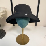 Chanel Fashion Embroidered Star Fishing Hat Versatile Sunshade Hat