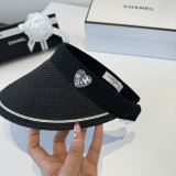 Chanel New Fashion Versatile Empty Top Sunshade Hat