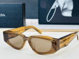 Prada Fashion Retro Square Frame Sunglasses Versatile Glasses Size: 52-19-145