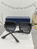 Louis Vuitton Fashion Retro Large Frame Sunglasses Versatile Glasses Size: 63-13-145
