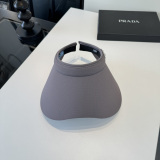 Prada New Classic Logo Empty Top Sunshade Hat Sunshade Headband