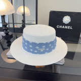 Chanel Fashion Logo Top Hat Versatile Sunshade Hat 57 CM