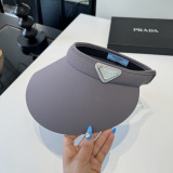 Prada New Classic Logo Empty Top Sunshade Hat Sunshade Headband