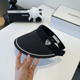 Chanel New Fashion Versatile Empty Top Sunshade Hat