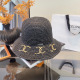 Chanel Classic CC Folding Straw Hat Versatile Sunshade Cap 57CM