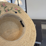 Gucci Fashion 3D Flower Lafite Grass Hat Versatile Sunshade Hat 57 CM