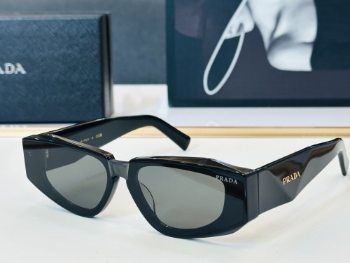 Prada Fashion Retro Square Frame Sunglasses Versatile Glasses Size: 52-19-145