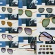 Gucci Fashion Retro Sunglasses Versatile Flying Glasses Size: 52-20-140