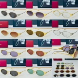 Cartier Fashion Retro Oval Sunglasses Versatile Glasses Size: 53-21-135