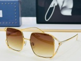 Gucci Fashion Retro Metal Frame Sunglasses Versatile Glasses Size: 58-18-140