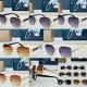 Bvlgari Fashion Retro Metal Frame Sunglasses Versatile Glasses Size: 54-19-140