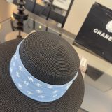 Chanel Fashion Logo Top Hat Versatile Sunshade Hat 57 CM