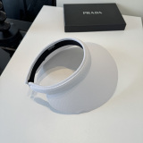 Prada New Classic Logo Empty Top Sunshade Hat Sunshade Headband