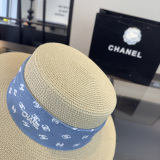 Chanel Fashion Logo Top Hat Versatile Sunshade Hat 57 CM