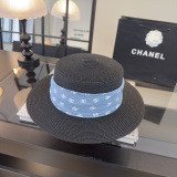 Chanel Fashion Logo Top Hat Versatile Sunshade Hat 57 CM