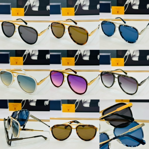 Louis Vuitton Fashion Retro Sunglasses Versatile Glasses Size: 58-16-145