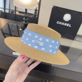 Chanel Fashion Logo Top Hat Versatile Sunshade Hat 57 CM