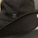 Chanel Fashion Embroidered Star Fishing Hat Versatile Sunshade Hat