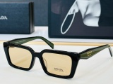 Prada Fashion Retro Square Frame Sunglasses Versatile Glasses Size: 55-18-140
