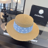 Chanel Fashion Logo Top Hat Versatile Sunshade Hat 57 CM
