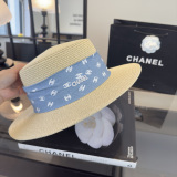 Chanel Fashion Logo Top Hat Versatile Sunshade Hat 57 CM