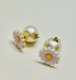 Dior New Fashion Versatile Flower Bee Earrings