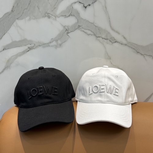 Loewe Classic Embroidered Logo Baseball Hat Couple Casual Duck Tongue Hat