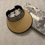 Dior Fashion Fragrance Sunshade Hat  Casual Versatile Empty Top Hat