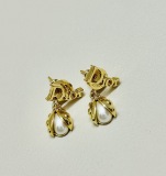 Dior Classic Fashion Versatile Letter Ladybug Earrings