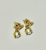 Dior Classic Fashion Versatile Letter Ladybug Earrings