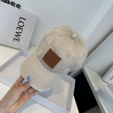 Loewe Classic Logo Distressed Baseball Hat Couple Casual Duck Tongue Hat