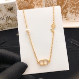 Dior Classic Fashion Versatile CD Pearl Rose Necklace