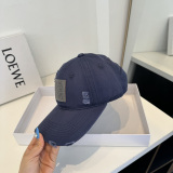 Loewe Classic Logo Distressed Baseball Hat Couple Casual Duck Tongue Hat